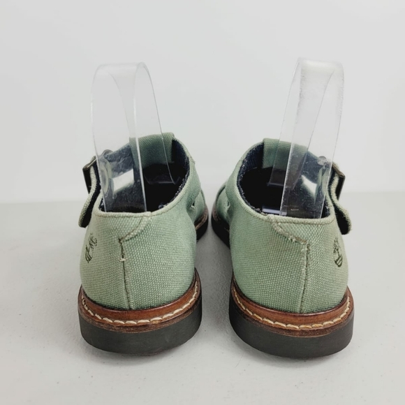 Timberland Woman's Pom Pom Sandals Sz 5 Green - Picture 4 of 8